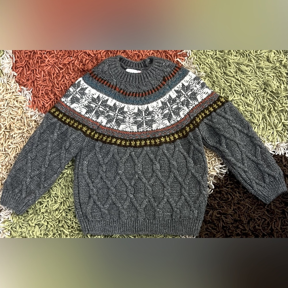 Zara Toddler Boys Grey Sweater 4-5y 110cm